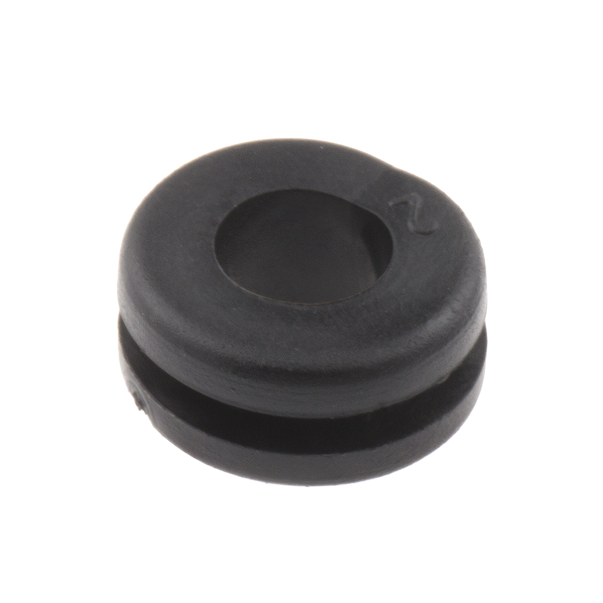 RS PRO PLIO Black Polyvinyl Chloride 9 mm Cable Grommet for 6 mm Cable Dia. for 6 mm Cable Dia.