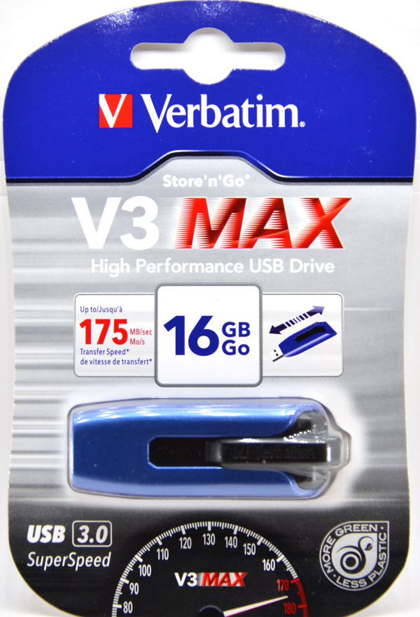 136-7747 Verbatim Store 'n' Go V3 Max 16 GB USB 3.0 USB Stick