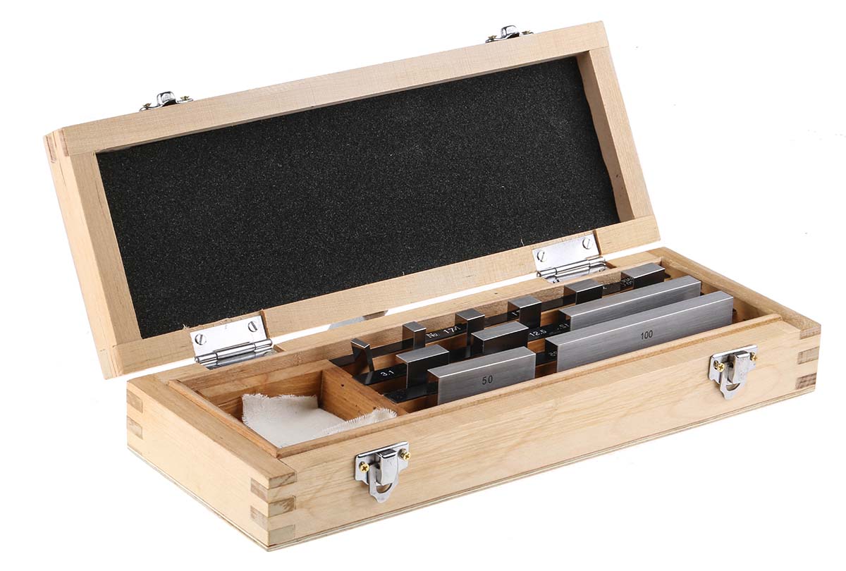 RS PRO Gauge Block Set Alloy Steel Metric, 11 piece