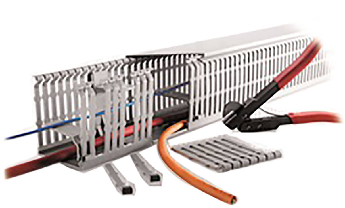 RS PRO Terminal F 2000 Grey - Open Slot, W30mm x D40 mm, L2 m, Polyvinyl Chloride