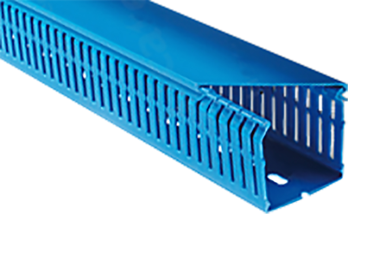 RS PRO Terminal F 2000 Blue - Open Slot, W60mm x D100 mm, L2 m, Polyvinyl Chloride
