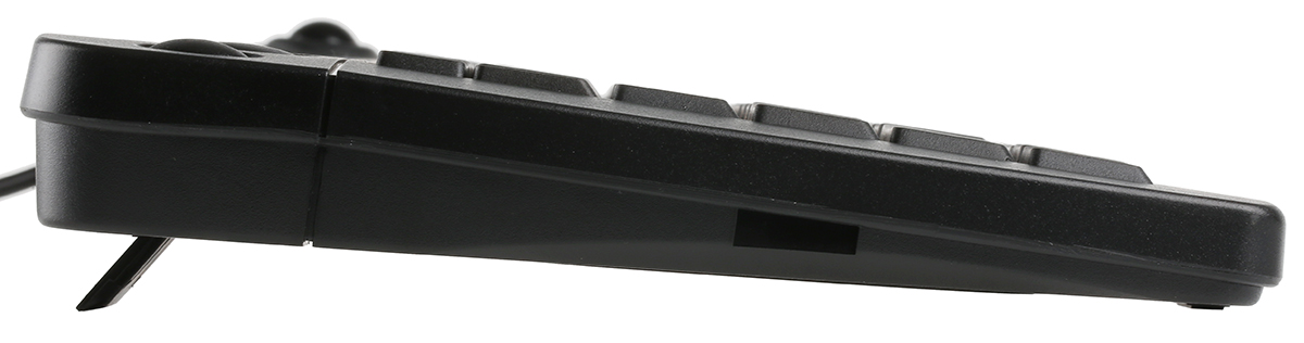 136-9674 RS PRO Wired PS2 Trackball Mini Keyboard, QWERTY (UK), Black