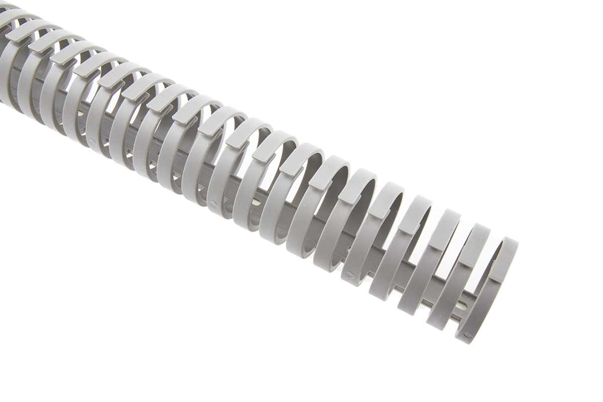 136-9919 RS PRO VK Self-Adhesive Grey - Flexible Slot, W40mm x D40 mm, L500.00 mm, Polypropylene