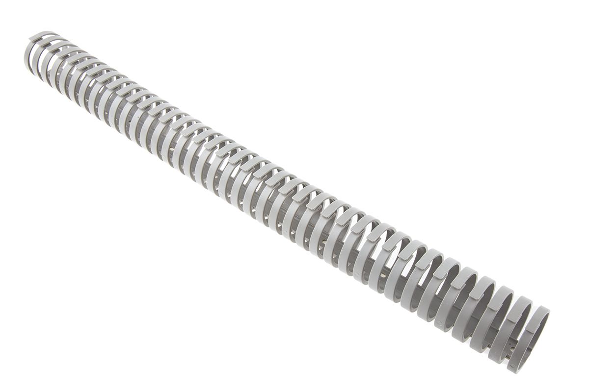 RS PRO VK Self-Adhesive Grey - Flexible Slot, W20mm x D20 mm, L500.00 mm, Polypropylene