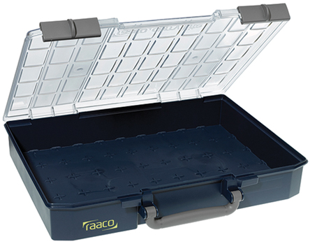 Raaco Blue Polypropylene, Polycarbonate Adjustable Compartments Compartment Box, 79 mm x 413mm x 330 mm
