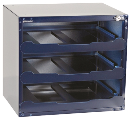 Raaco 3 Cell Grey Polypropylene, Polycarbonate, Steel Compartment Box, 403 mm x 451mm x 330 mm