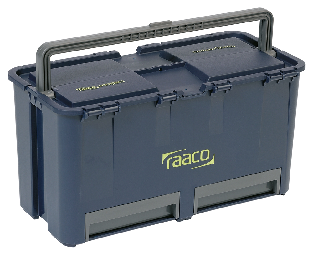 Raaco 2 Drawer Plastic Tool Box 248 mm 474 mm 250mm