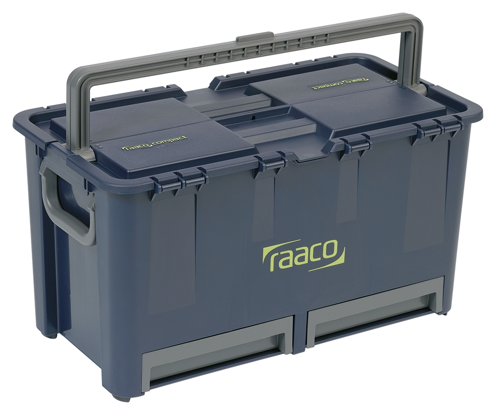 Raaco 2 Drawer Plastic Tool Box 540 mm 540 mm 230mm