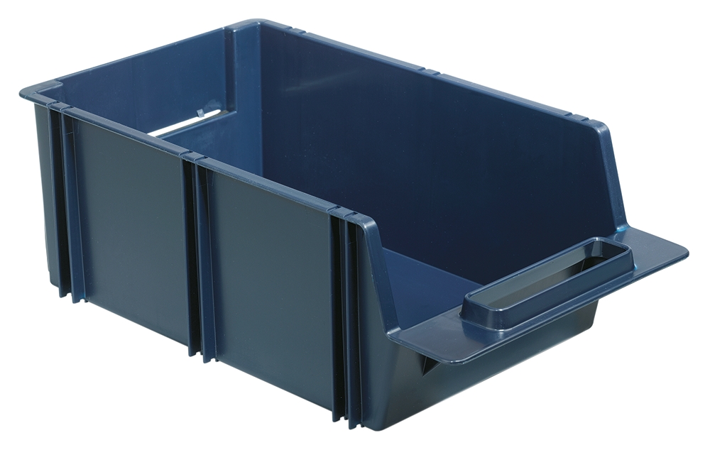 Raaco Polypropylene Storage Bin, 375 mm x 210 mm x 136 mm, Blue
