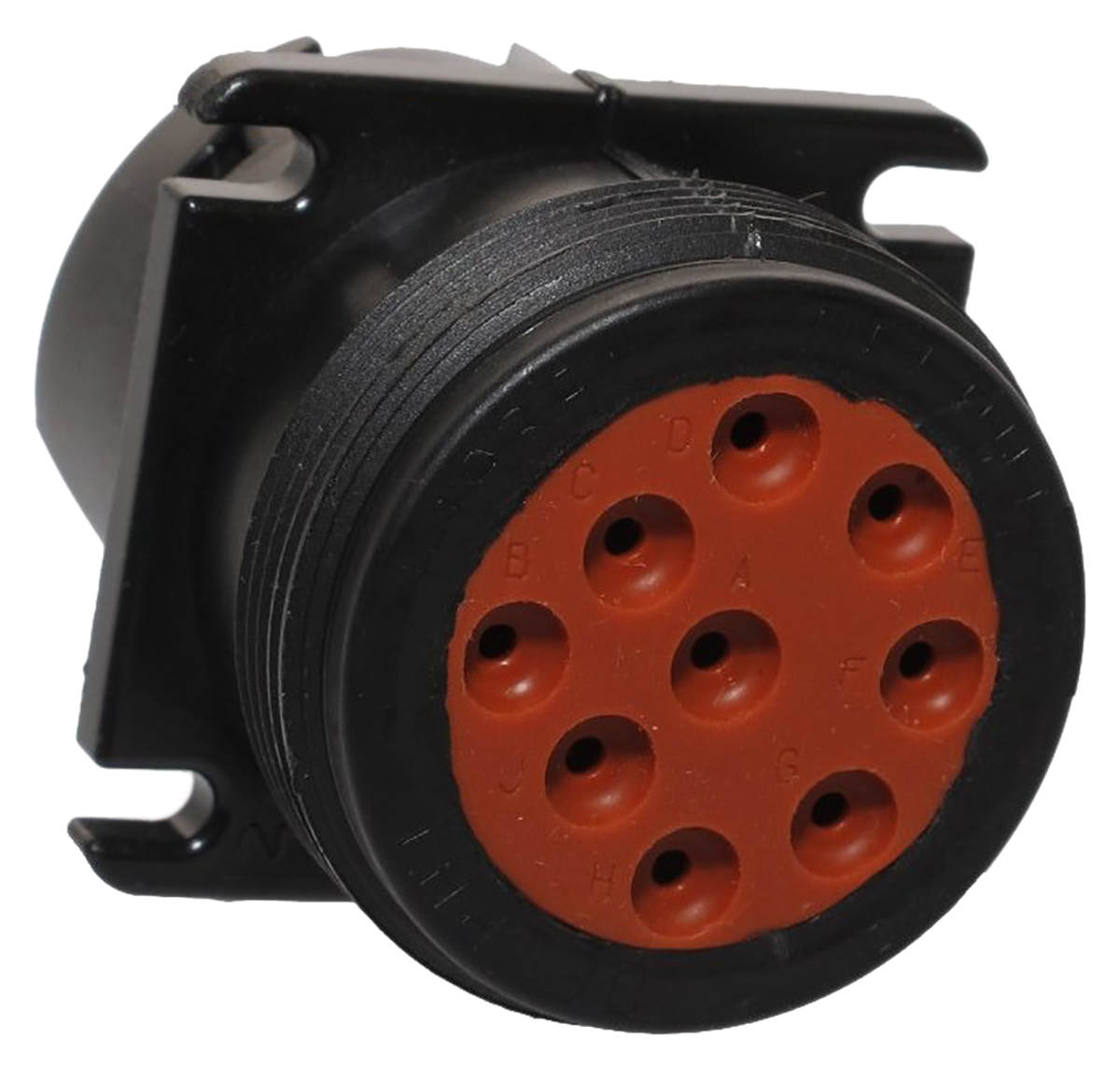 Delphi, HES Automotive Connector Male Black Panel Mount 9 Way Crimp Termination 13690621