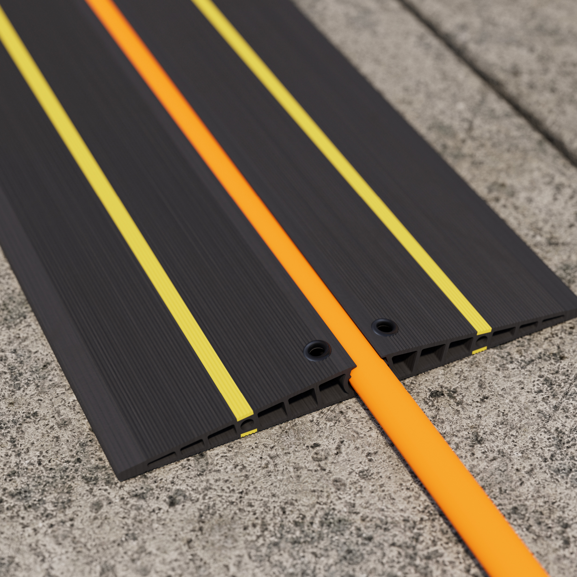 137-624 RS PRO 2 m Black, Yellow EV Cable Cover, 18 mm ID