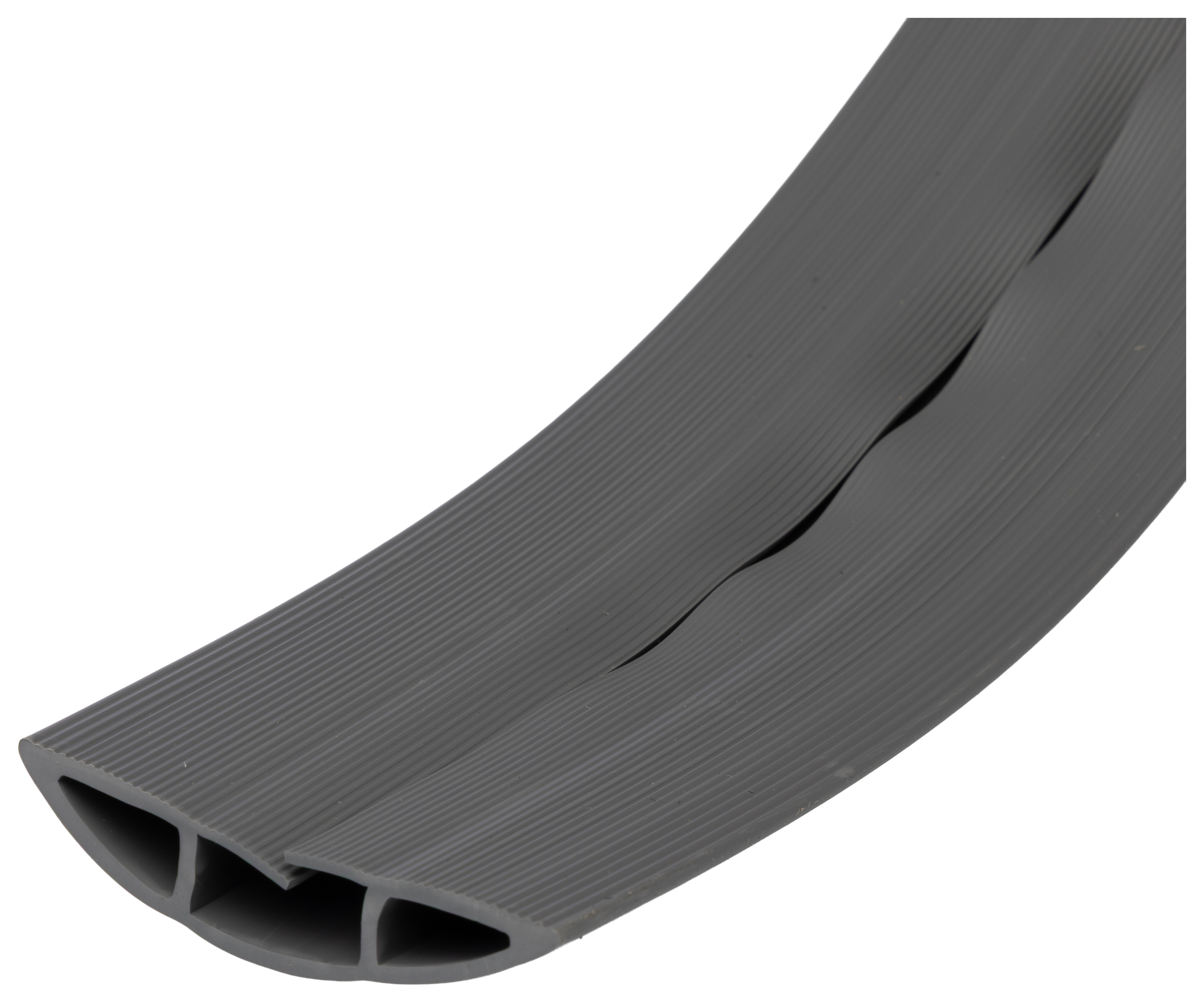 137-633 RS PRO 1.8 m Grey Cable Cover in Polyvinyl Chloride, 17 mm ID