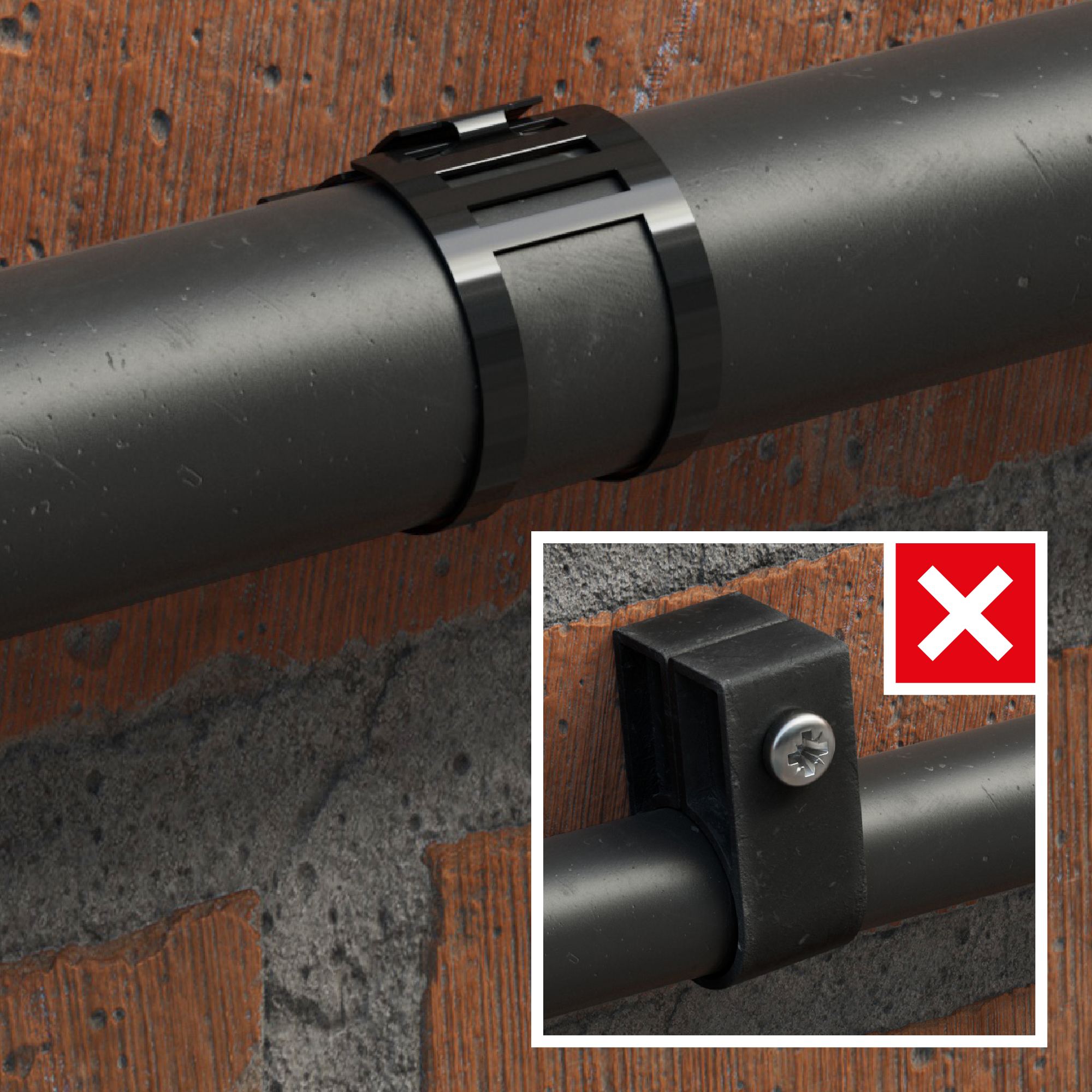 137-637 RS PRO Black Cable Cover in Steel, 17 mm ID