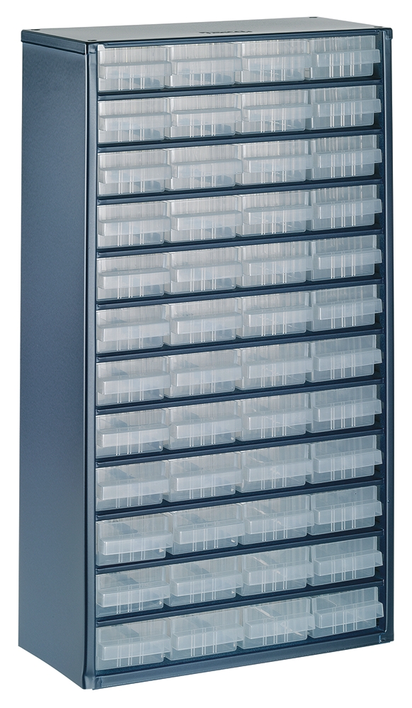 Raaco Drawer Storage Unit 48, Steel, 552 mm x 306mm x 150 mm, Blue
