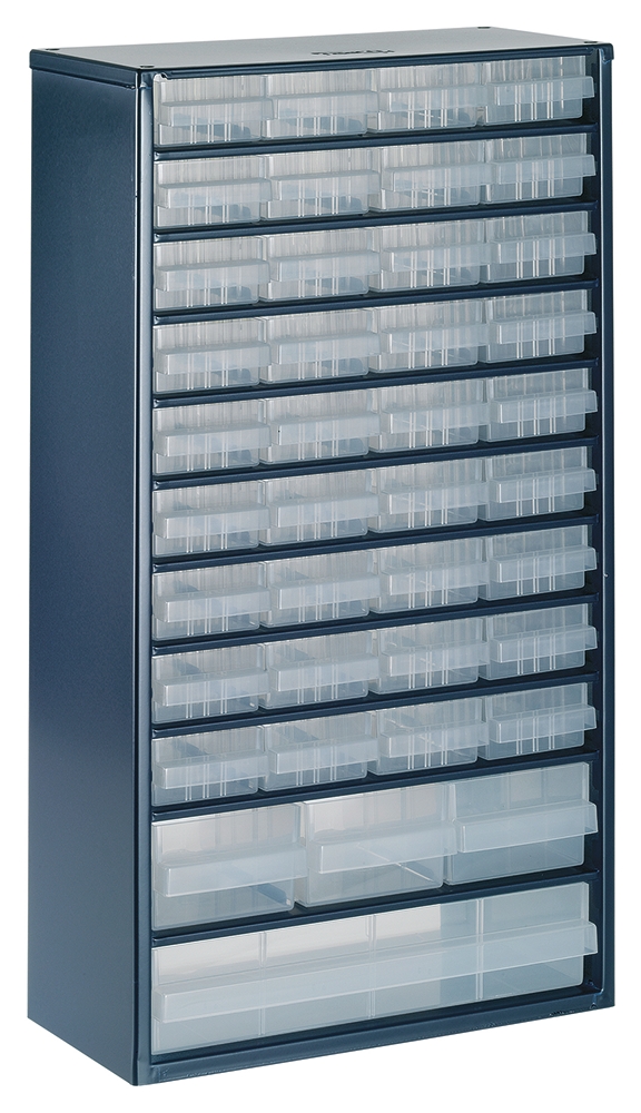 Raaco Drawer Storage Unit 40, Steel, 552 mm x 306mm x 150 mm, Blue