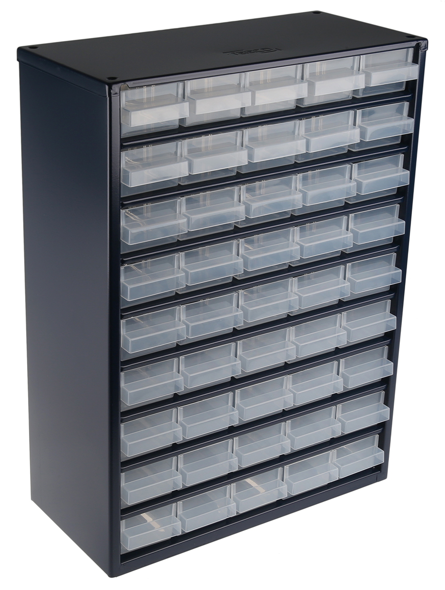 Raaco Drawer Storage Unit 45, Steel, 417 mm x 306mm x 150 mm, Blue