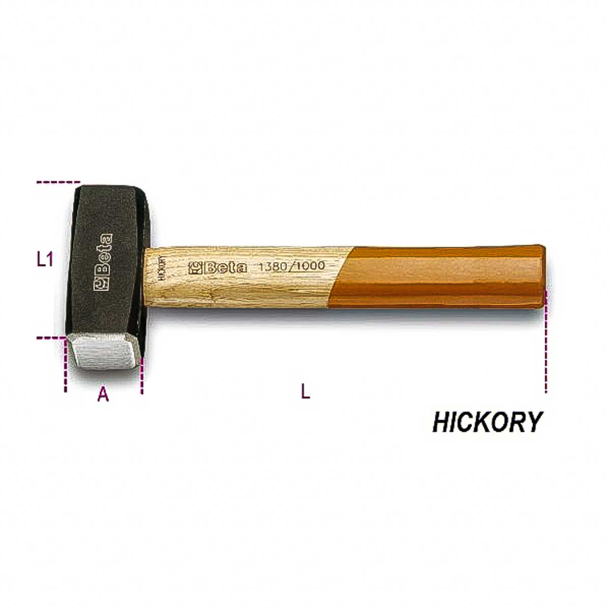 BETA Lump Hammer with Wood Handle, 1.1 kg