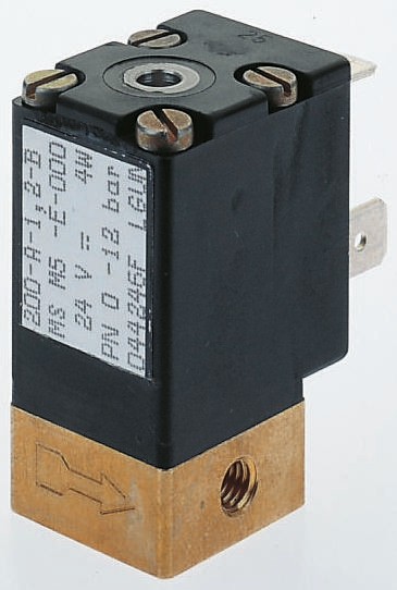 Burkert Solenoid Valve 138045, 2 Port, NC, 24V dc, M5
