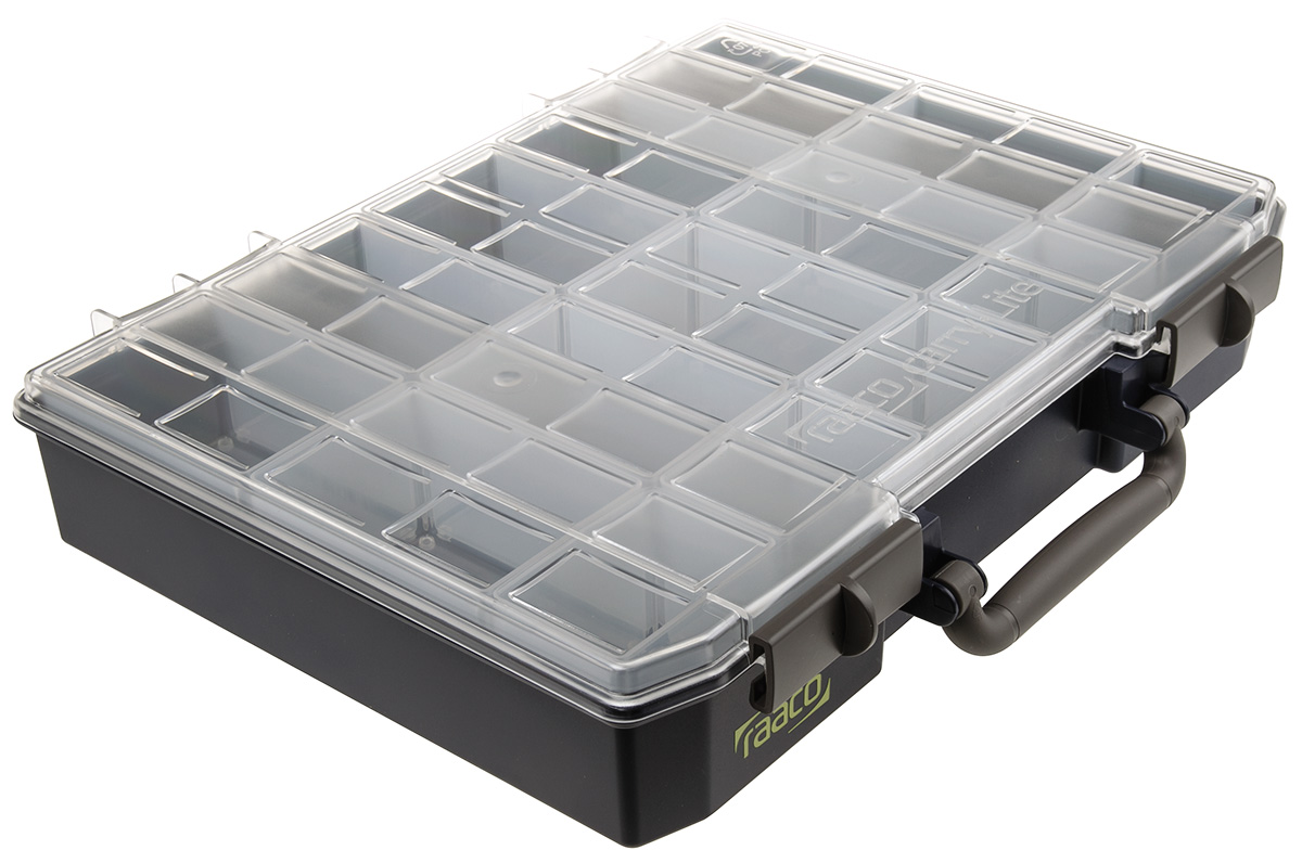 Raaco 15 Cell Blue Polycarbonate, Polypropylene Adjustable Compartments Compartment Box, 415 mm x 330mm x 80 mm