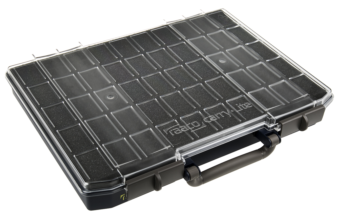 138574 Raaco Blue Polycarbonate, Polypropylene Compartment Box, 55 mm x 415mm x 330 mm