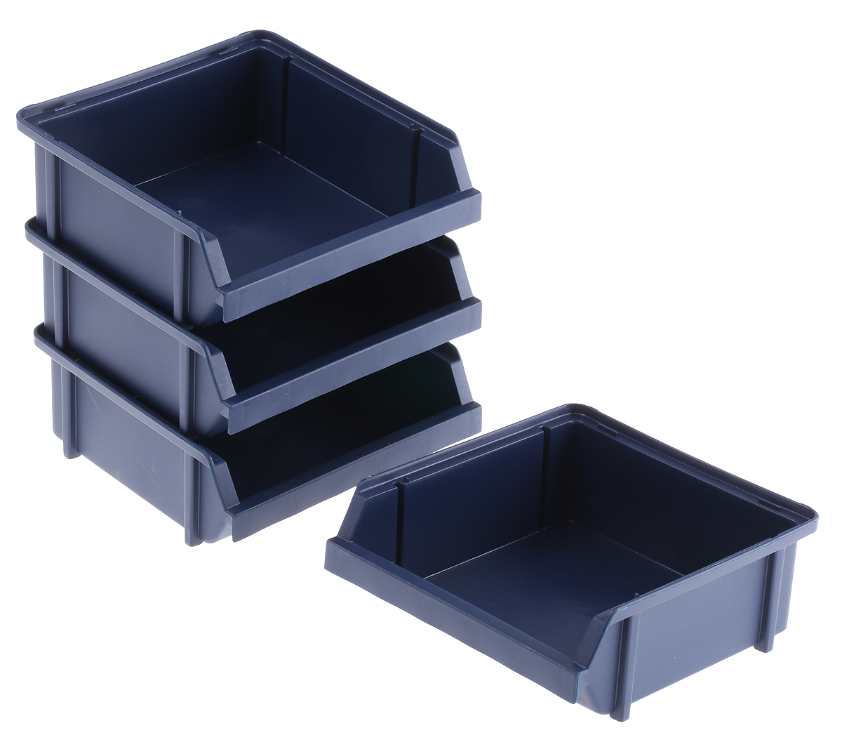 Raaco Polypropylene Storage Bin, 130 mm x 125 mm x 50 mm, Blue