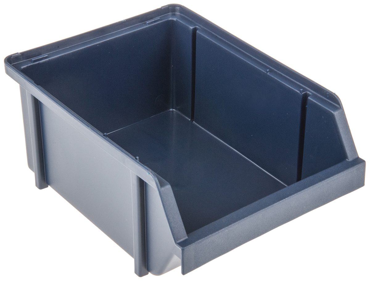 Raaco Polypropylene Storage Bin, 170 mm x 125 mm x 75 mm, Blue