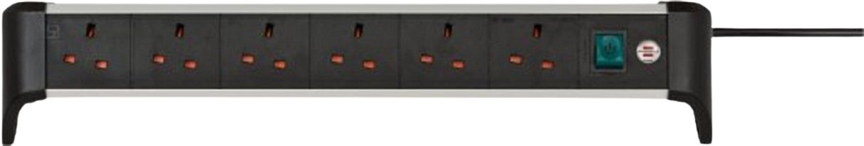 Hugo Brennenstuhl 3 m 6 Socket Protective Contact Extension Lead, 240V, IP20