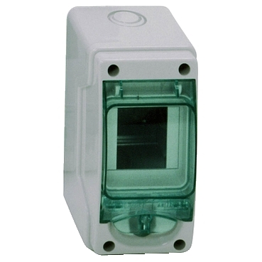 Schneider Electric Mureva Light Grey Smooth Polymer Electrical Enclosure, IEC, IP65, Surface Mount Mount, 1 Gangs 150 mm