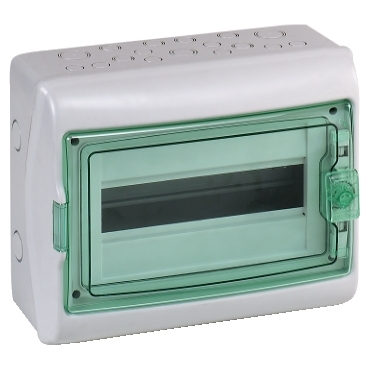 Schneider Electric Mureva Light Grey Smooth Polymer Electrical Enclosure, IEC, IP65, Surface Mount Mount, 1 Gangs 280 mm