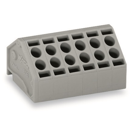 WAGO PCB Terminal Block, 10-Contact, 5mm Pitch, PCB Mount, 1-Row