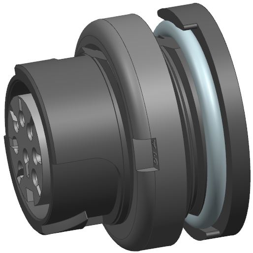 Amphenol Industrial Circular Connector, 12 Contacts, Cable, M16 Connector, Socket, Female, IP68, Quicklock Signalmate
