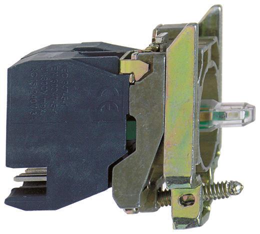 Schneider Electric XB4 Contact & Light Block 1NO 1NC LED White 24 V ac/dc Screw terminal