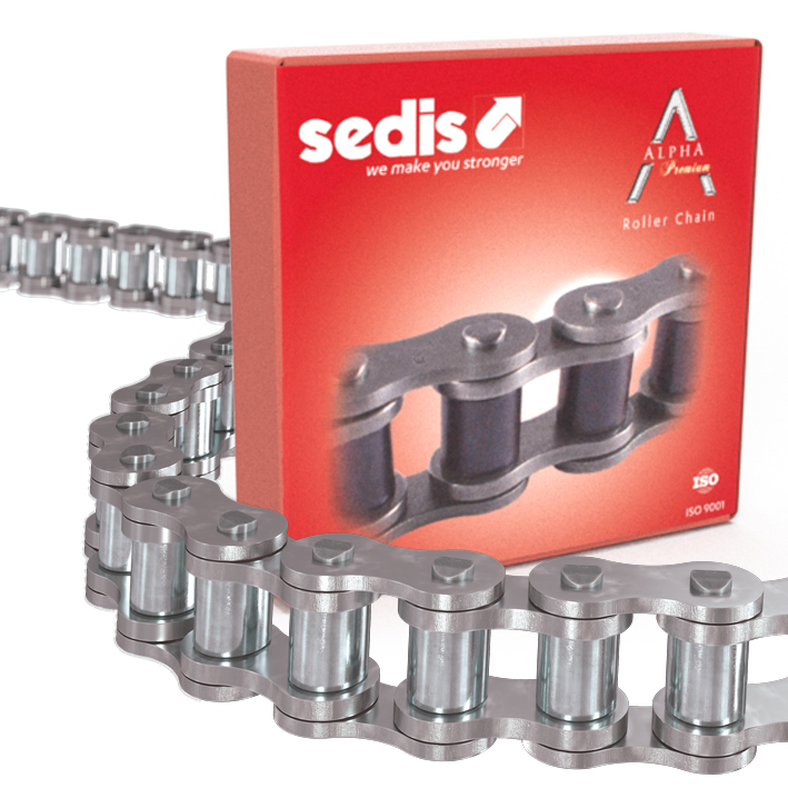 Sedis 12B-1 1 Roller Chain, 5 m, 22.3 mm, Alpha Premium, ISO 606 (DIN 8187)