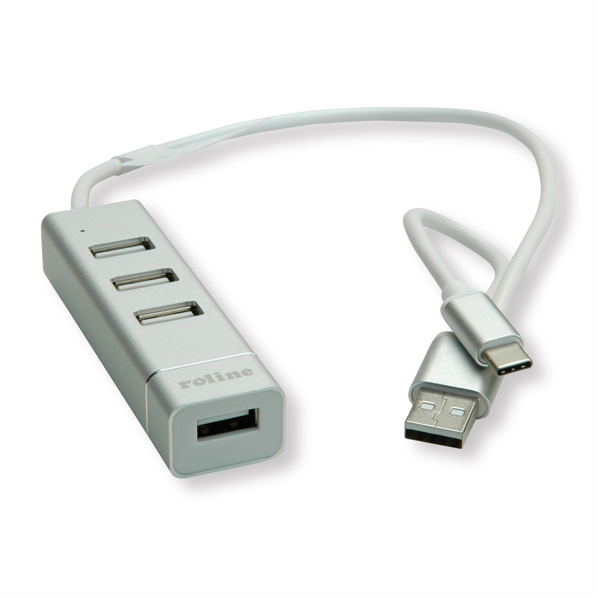 Roline 4 Port USB 2.0 USB Hub, USB Bus Powered