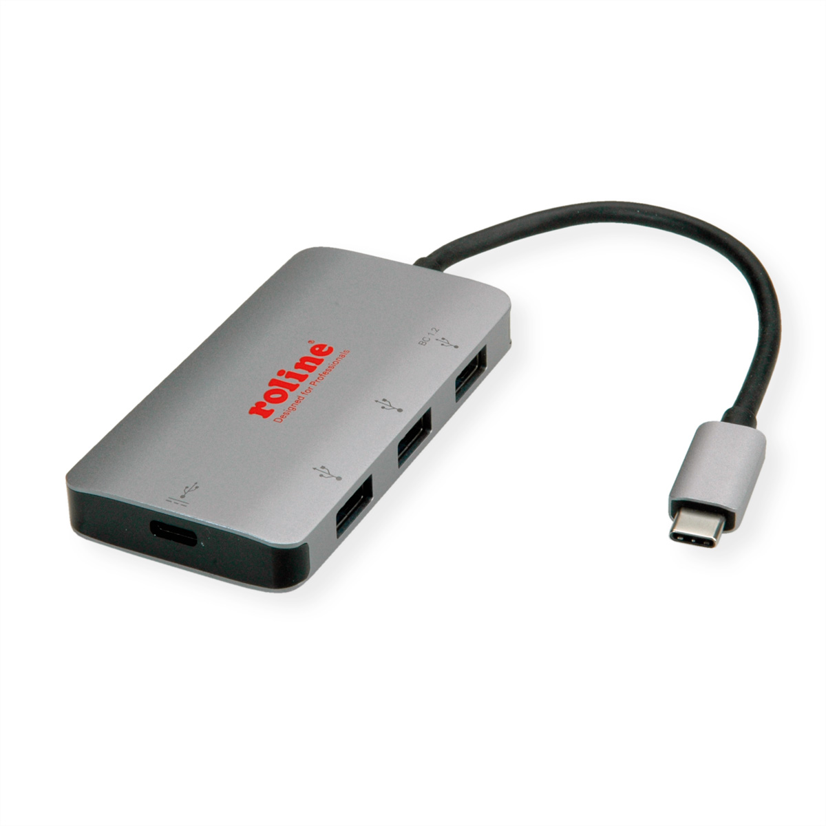 Roline 4 Port USB 3.2 USB Hub, USB Bus Powered, 100 mm