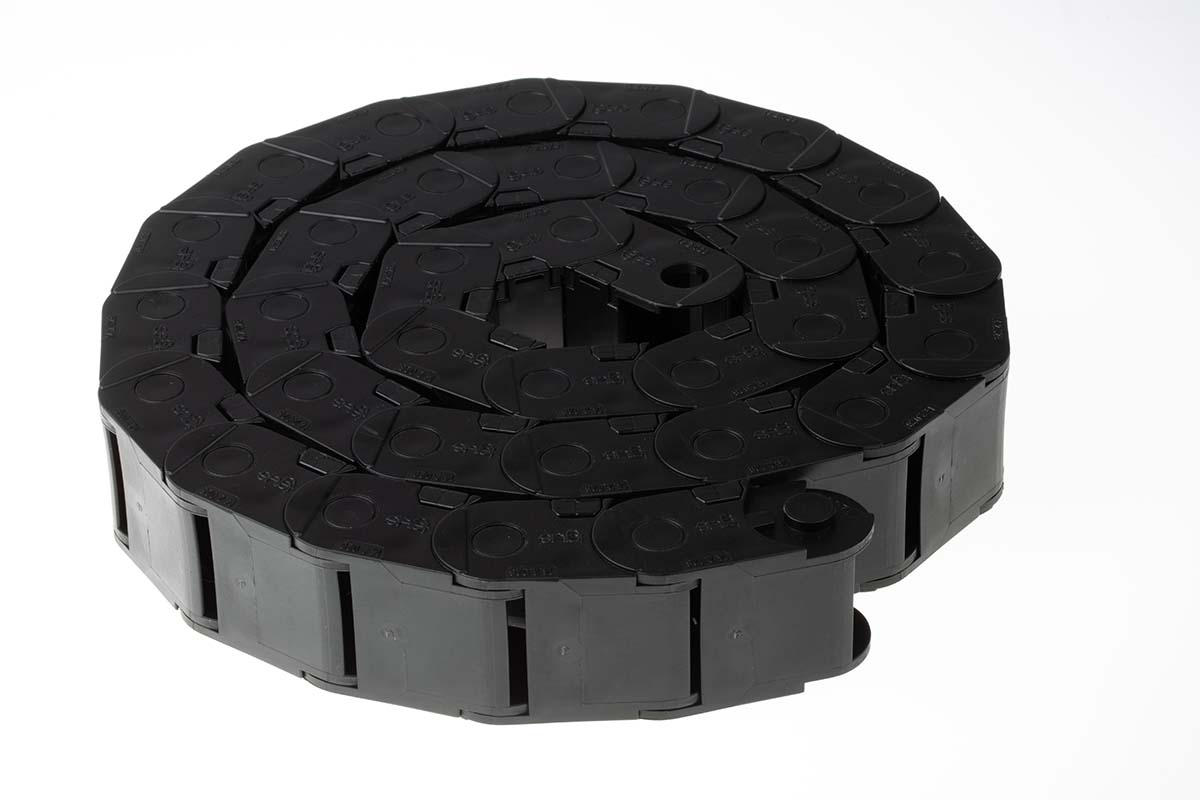 Igus e-chain Black, W36mm x D25 mm, L1 m, 75 mm Min. Bend Radius, Igumid G