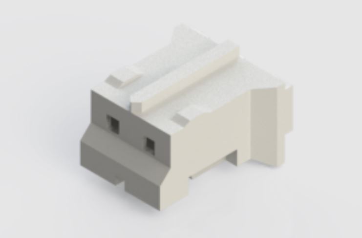 EDAC Female Crimp Connector Housing,  2 mm Pitch,  2 Way,  1 Row Top Entry