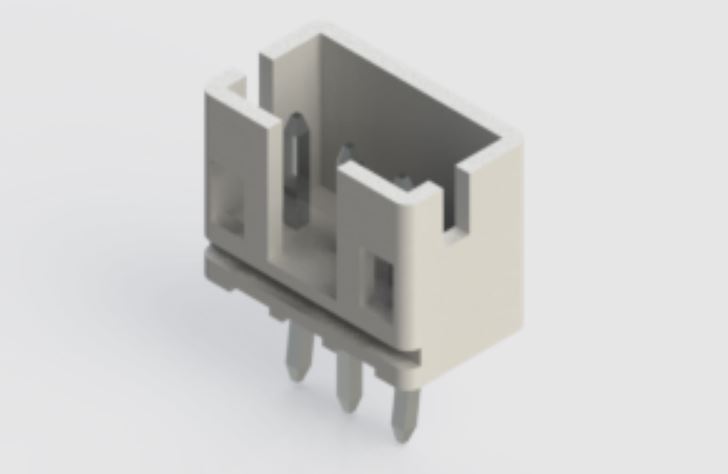 EDAC 140 Series Vertical Through Hole PCB Header, 3 Contact(s), 2 mm Pitch, 1 Row, Shrouded