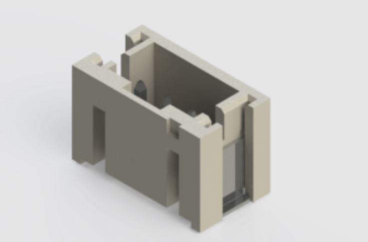 EDAC 140 Series Vertical Surface PCB Header, 3 Contact(s), 2 mm Pitch, 1 Row, Shrouded