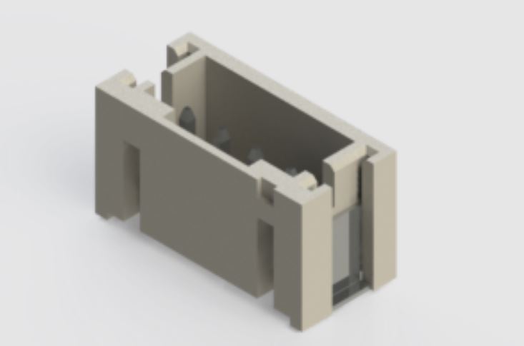 EDAC 140 Series Vertical Surface PCB Header, 4 Contact(s), 2 mm Pitch, 1 Row, Shrouded