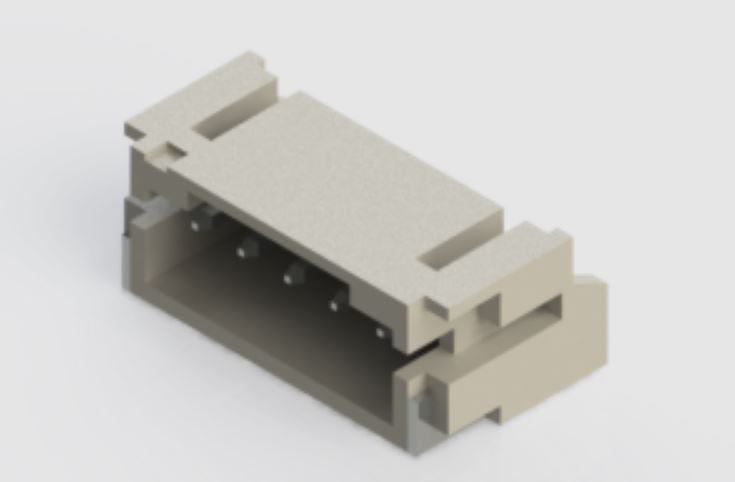 EDAC 140 Series Right Angle Surface PCB Header, 5 Contact(s), 2 mm Pitch, 1 Row, Shrouded