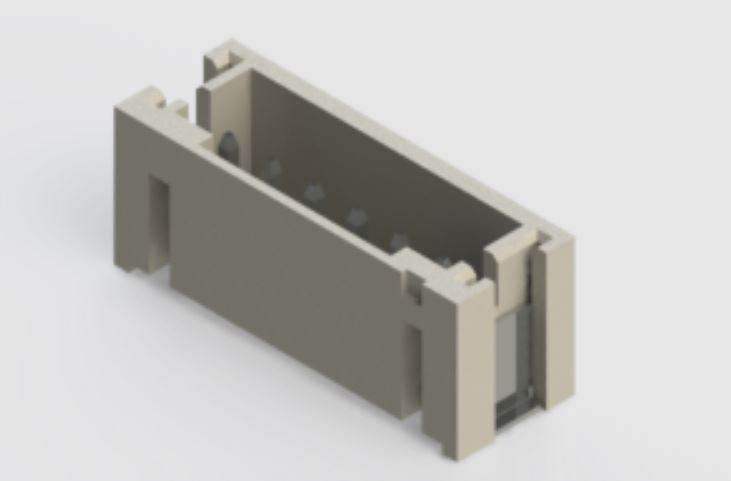 EDAC 140 Series Vertical Surface PCB Header, 6 Contact(s), 2 mm Pitch, 1 Row, Shrouded