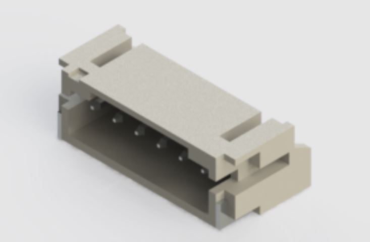 EDAC 140 Series Right Angle Surface PCB Header, 6 Contact(s), 2 mm Pitch, 1 Row, Shrouded