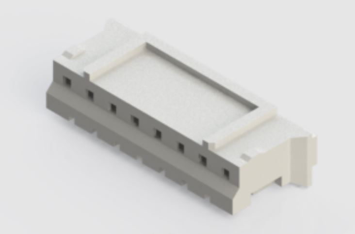 EDAC Female Crimp Connector Housing,  2 mm Pitch,  8 Way,  1 Row Top Entry