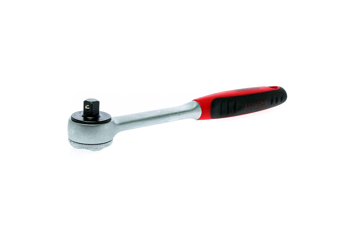 1400-72n Teng Tools 1/4 in Ratchet with Ratchet Handle, 26mm Overall