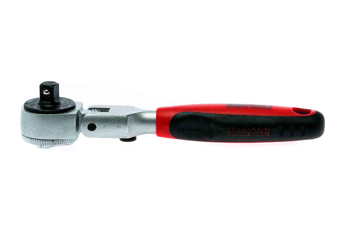 Teng Tools 1/4 in Ratchet with Bi-Material Handle, 173mm Overall