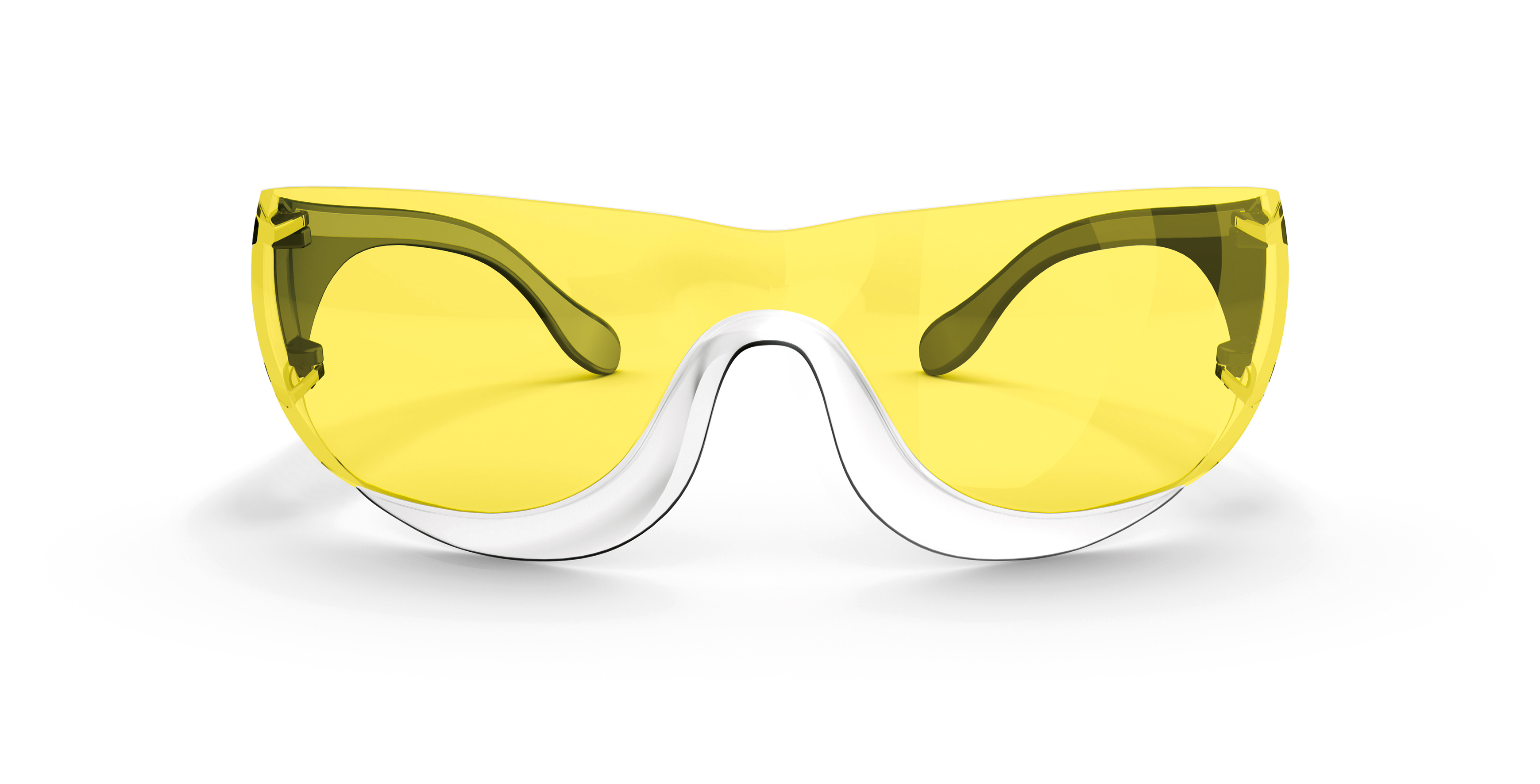 140101 Moldex ADAPT Safety Glasses, UV Resistant, Yellow, Black, Grey Polycarbonate Lens, Thermoplastic Elastomer Polyamide,