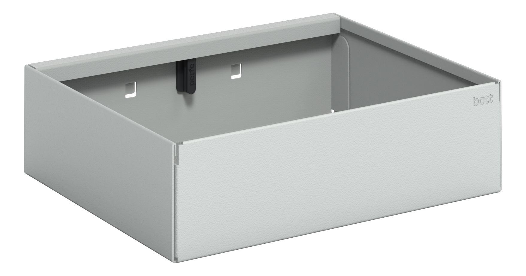 Bott Sheet Steel Tool Tray, W 225mm, L 175 mm, H 65 mm
