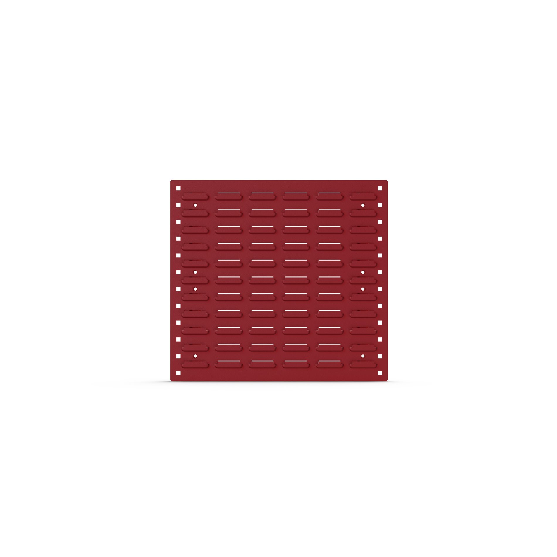Bott Steel Louvre Panel Storage Unit, 19 mm x 495 mm x 457 mm, Red