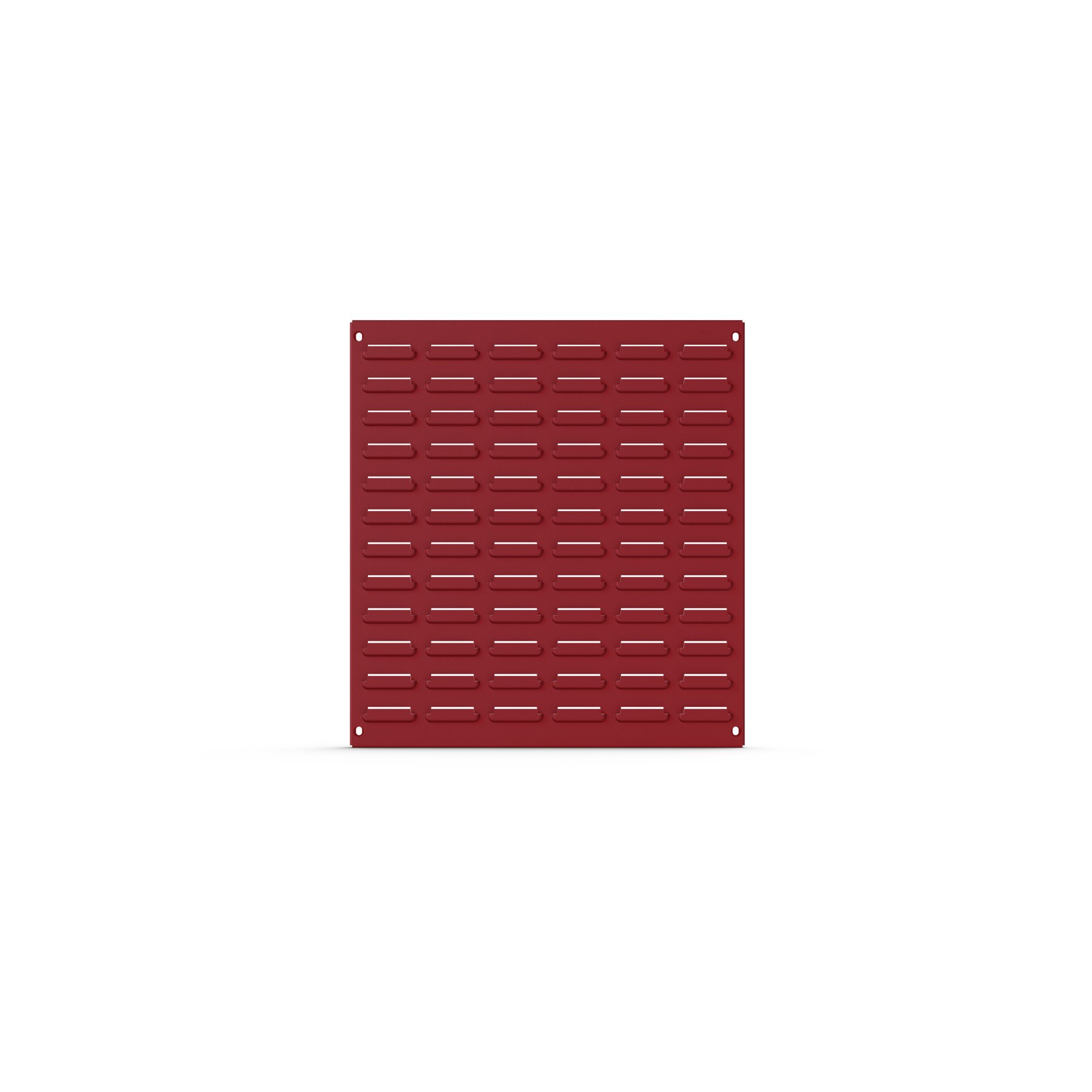 Bott Steel Louvre Panel Storage Unit, 457 mm x 19 mm x 495 mm, Red